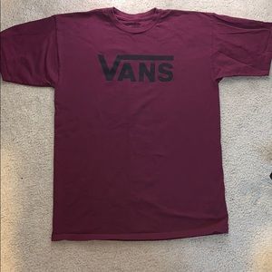 Plain red vans t-shirt